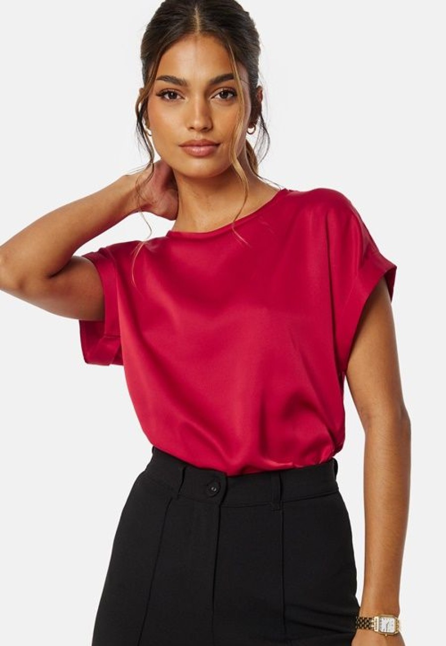 Topit & T-Paidat VILA | Ellette S/S Satin Top