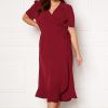 Joulu John Zack Curve Joulumekot | Short Sleeve Wrap Frill Curve Dress