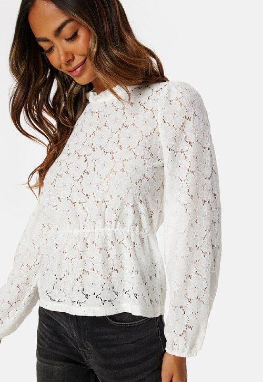 Topit & T-Paidat Pieces | Janessa Ls Lace Top