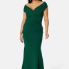 Mekot Goddiva Curve | Bardot Pleat Maxi Dress