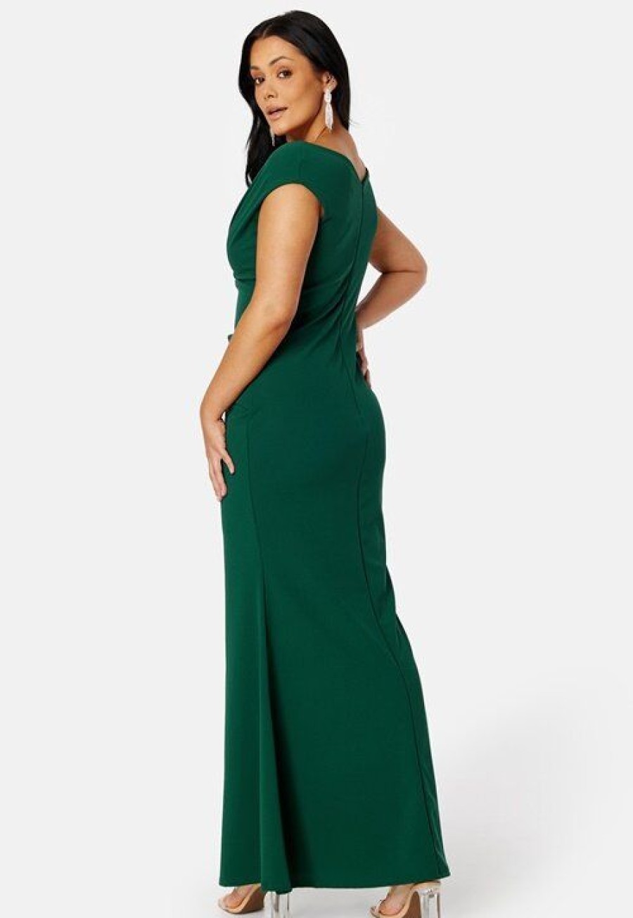 Mekot Goddiva Curve | Bardot Pleat Maxi Dress