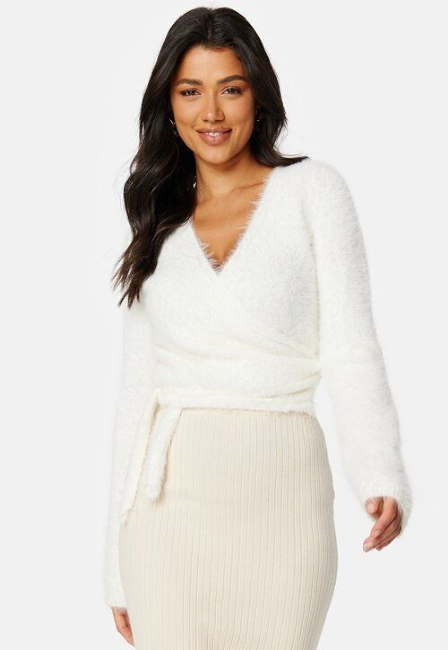 Topit & T-Paidat BUBBLEROOM | Rachell Fluffy Knitted Wrap Top