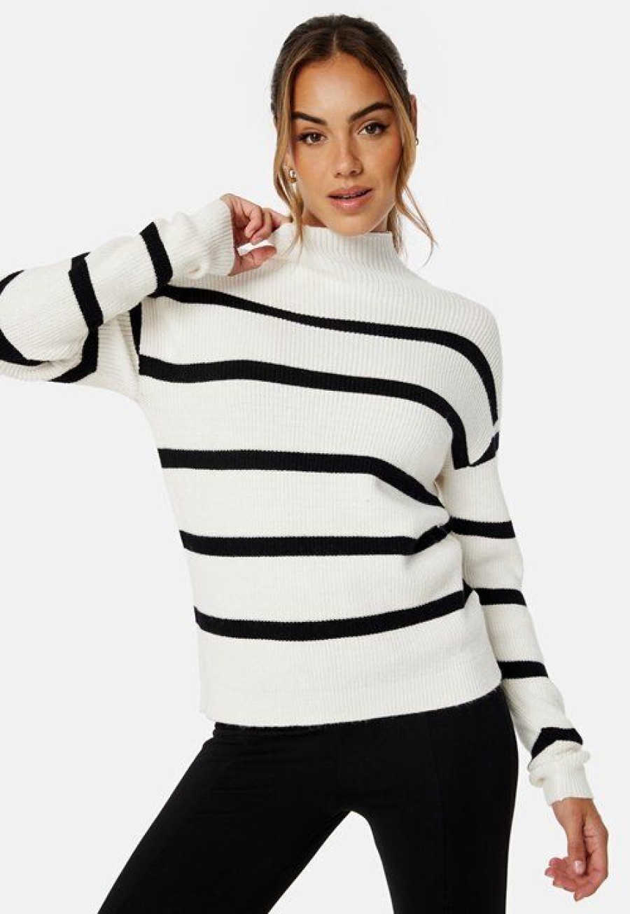 Paidat VILA | Ril Mockneck L/S Knit Rib Top