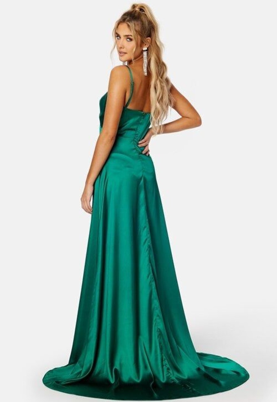 H T Elle Zeitoune Morsiusneitojen Mekot | Magnolia Satin High Slit Dress