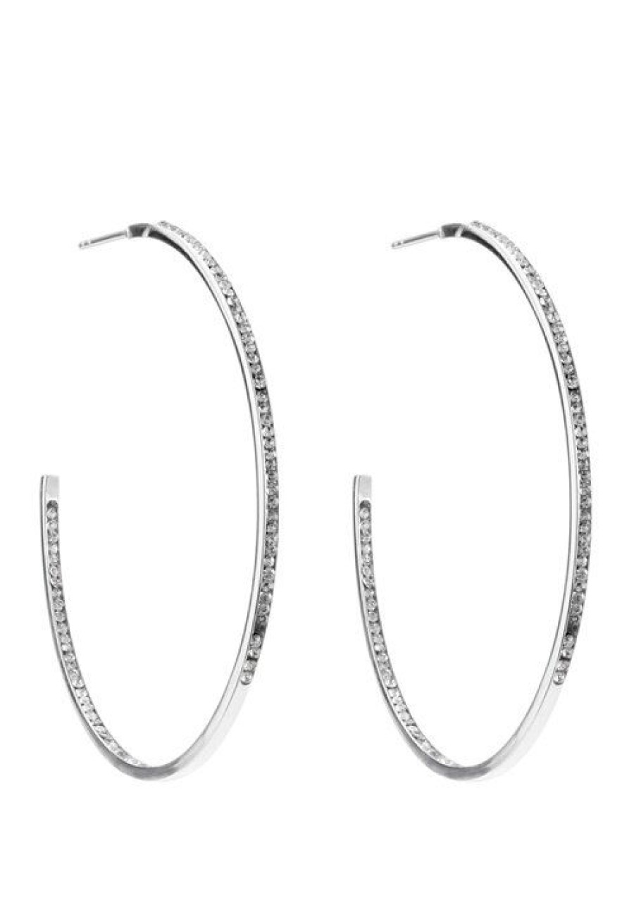 Asusteet BY JOLIMA | Celine Crystal Hoops 50 Mm