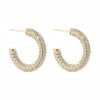 Asusteet BY JOLIMA | Monaco Pave Hoops 23 Mm