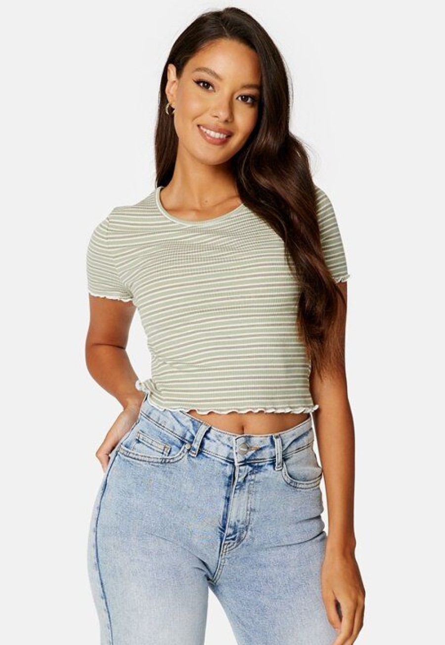 Topit & T-Paidat BUBBLEROOM | Hallie Striped Rib Top