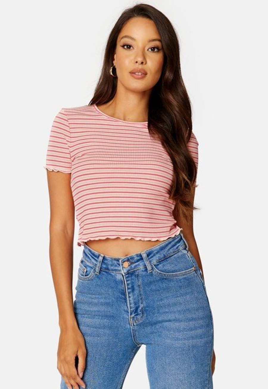 Topit & T-Paidat BUBBLEROOM | Hallie Striped Rib Top