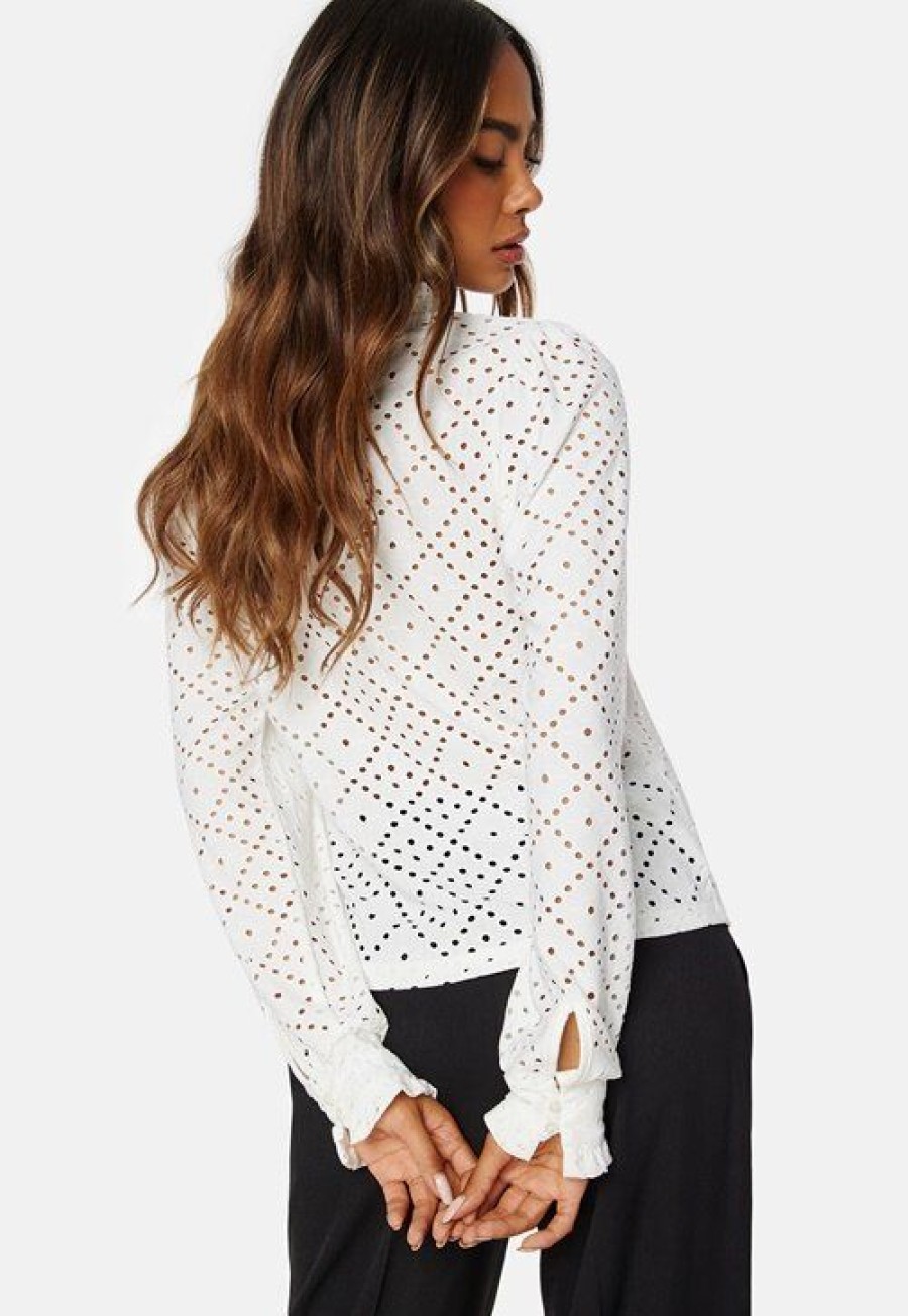 Topit & T-Paidat VILA | Jasy L/S O-Neck Frill Top