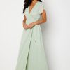 H T Bubbleroom Occasion Morsiusneitojen Mekot | Grienne Wrap Gown