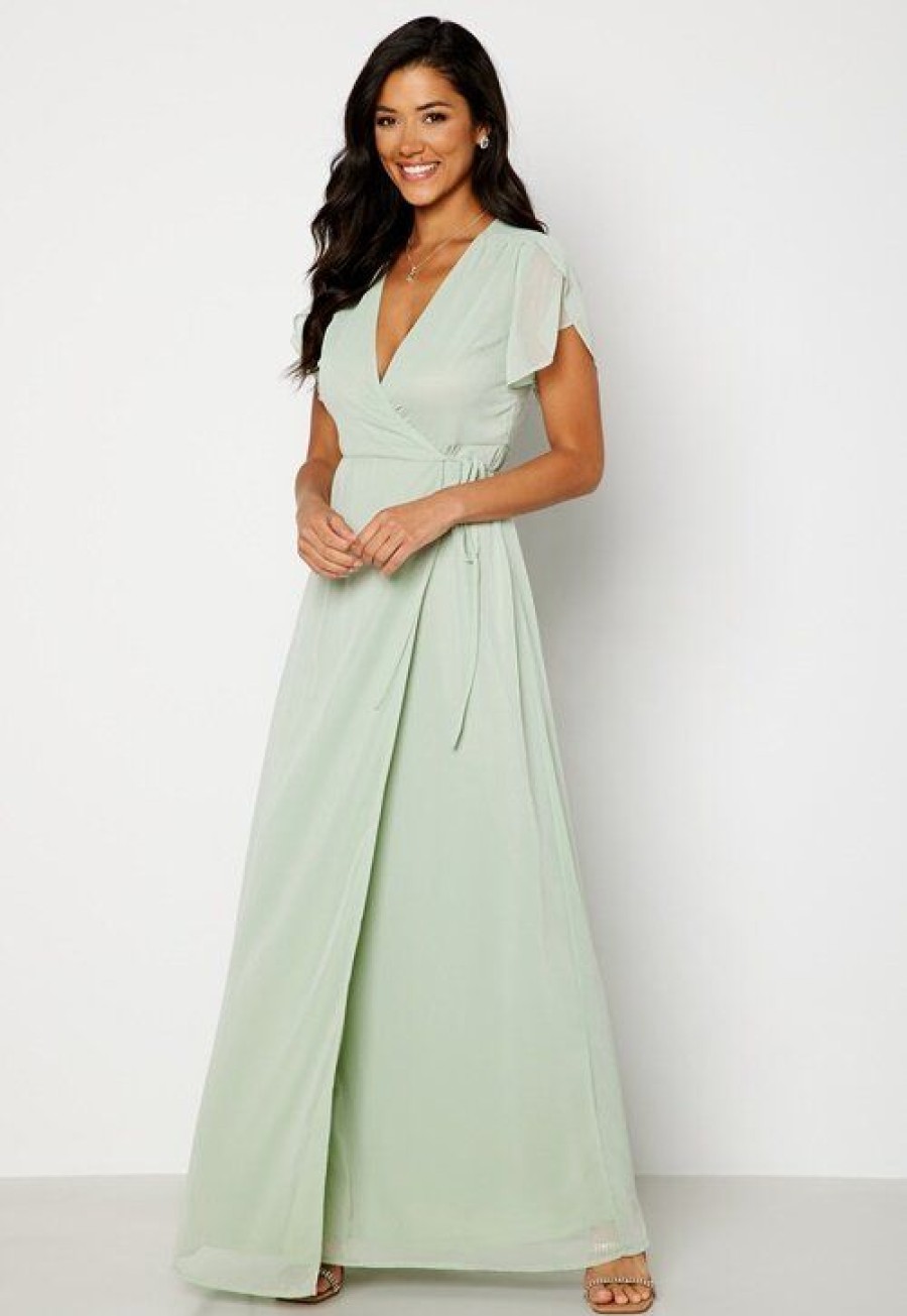 H T Bubbleroom Occasion Morsiusneitojen Mekot | Grienne Wrap Gown