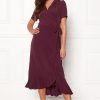 Joulu John Zack Joulumekot | Short Sleeve Wrap Dress