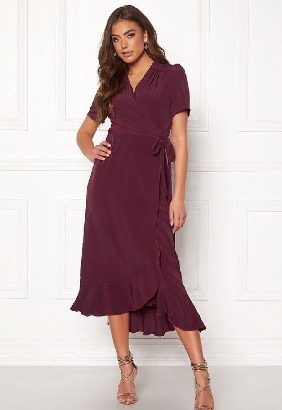 Joulu John Zack Joulumekot | Short Sleeve Wrap Dress