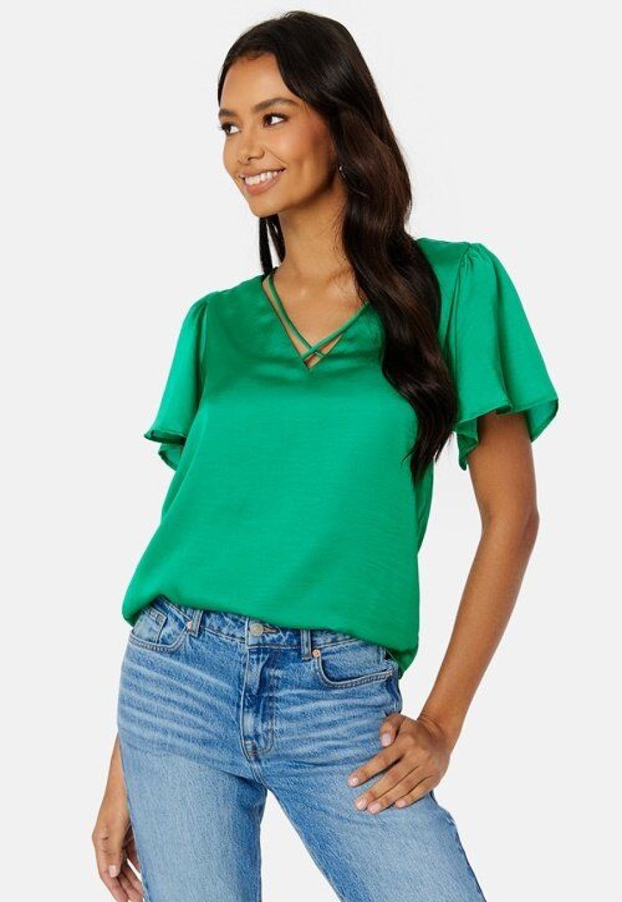 Topit & T-Paidat ONLY | Jane Ss V-Neck Top