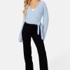 Topit & T-Paidat BUBBLEROOM | Rachell Fluffy Knitted Wrap Top