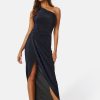 Mekot John Zack | Glitter One Shoulder Rouch Dress