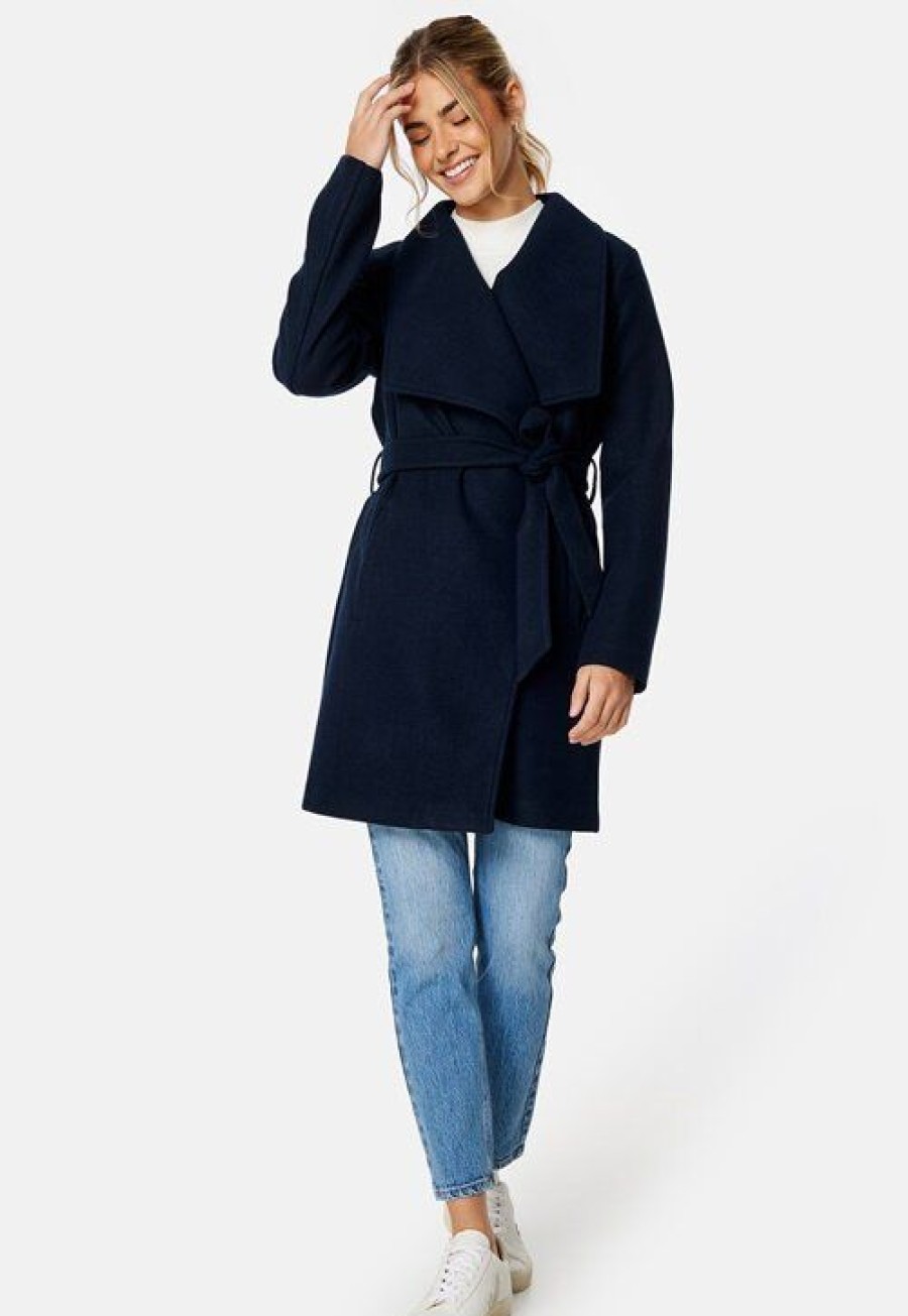 Takit VILA | Cooley Collar Belt Coat