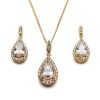 Asusteet Ivory & Co | Belmont Gold Pendant Set