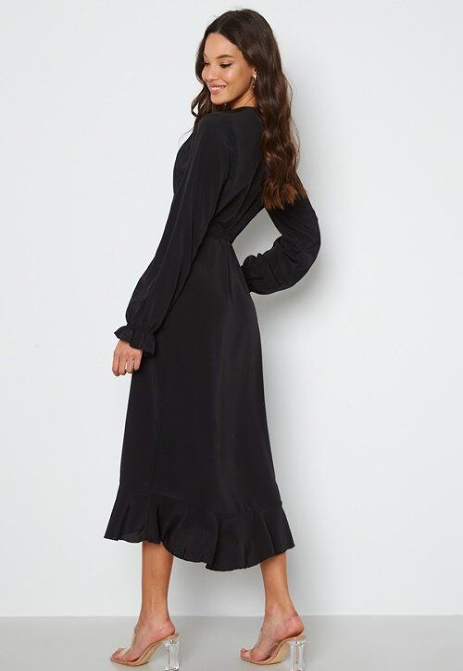 Joulu John Zack Joulumekot | Long Sleeve Wrap Frill Dress