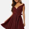 Joulu Goddiva Joulumekot | Lurex Skater Dress