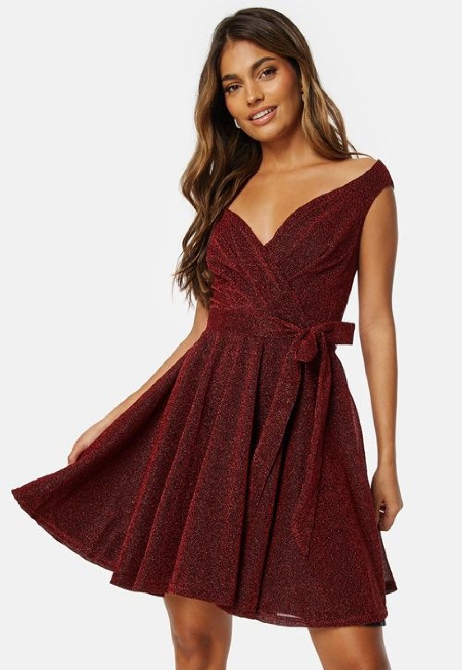 Joulu Goddiva Joulumekot | Lurex Skater Dress