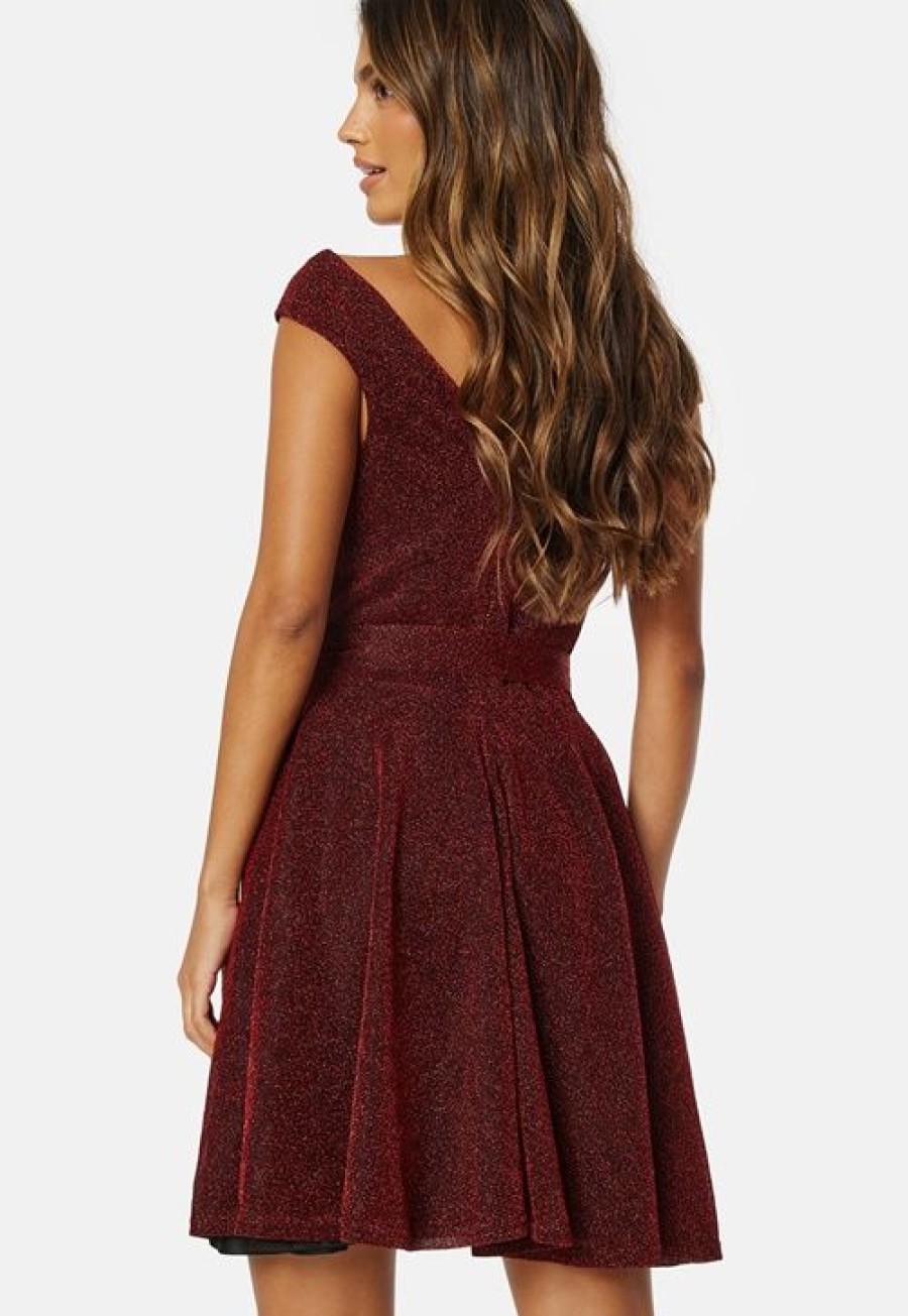 Joulu Goddiva Joulumekot | Lurex Skater Dress