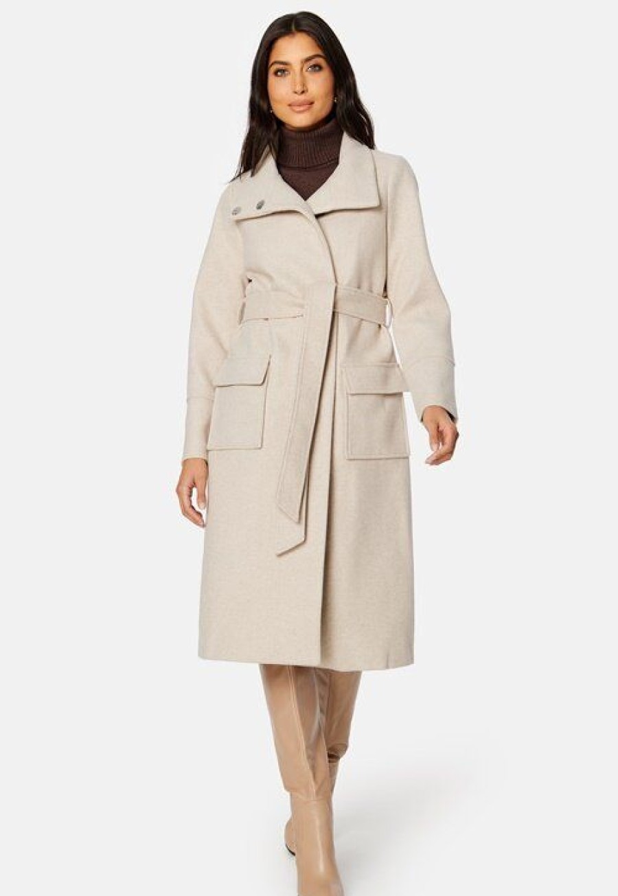 Takit FOREVER NEW | Perry Funnel Neck Wrap Coat