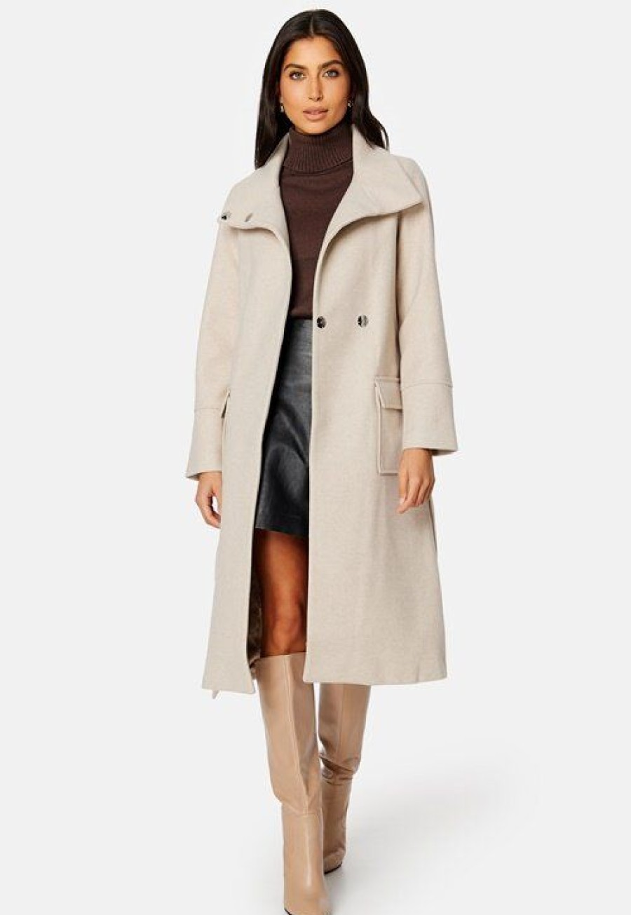 Takit FOREVER NEW | Perry Funnel Neck Wrap Coat