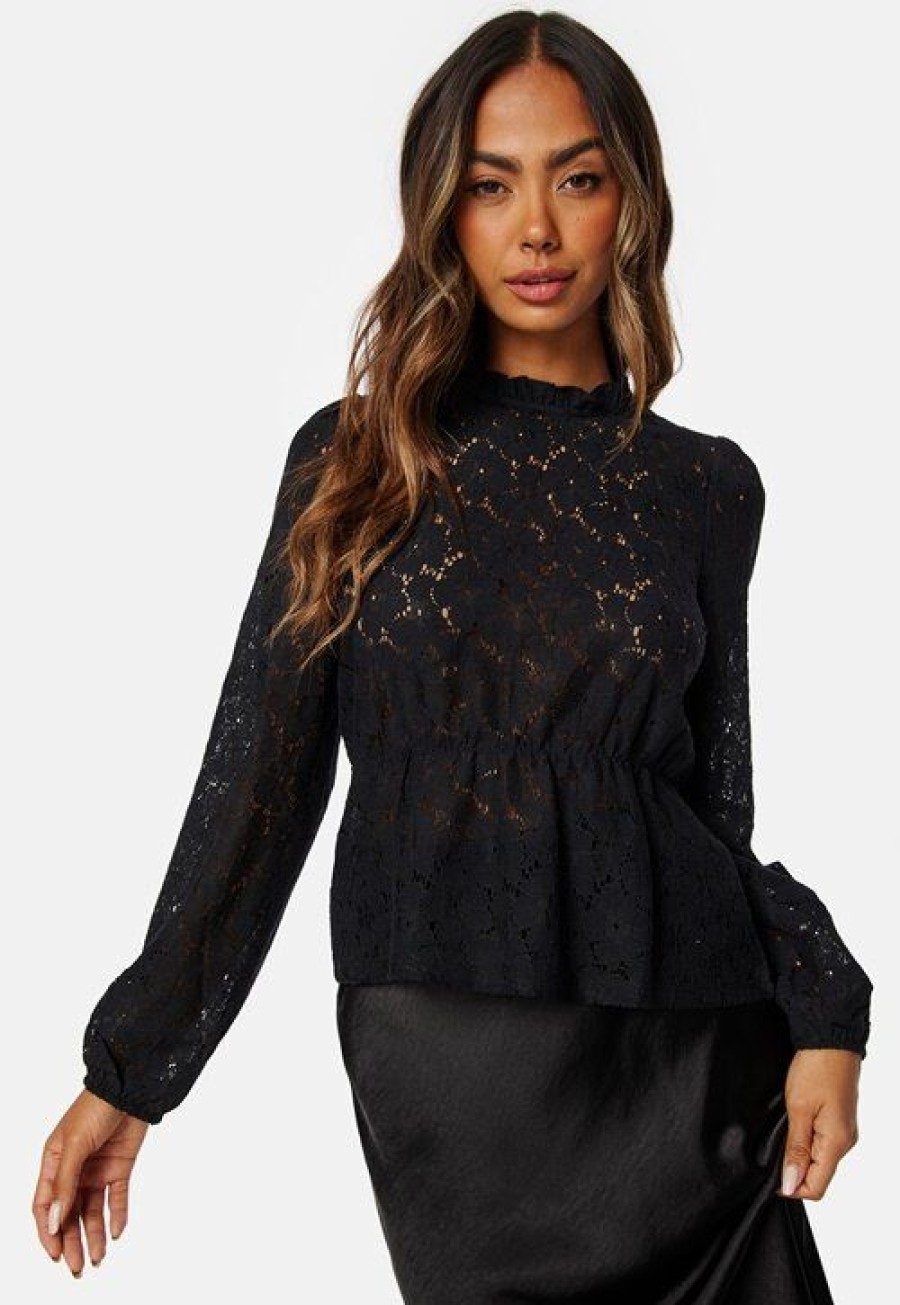 Topit & T-Paidat Pieces | Janessa Ls Lace Top