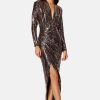 Mekot John Zack | Sequin Rouch Maxi Dress