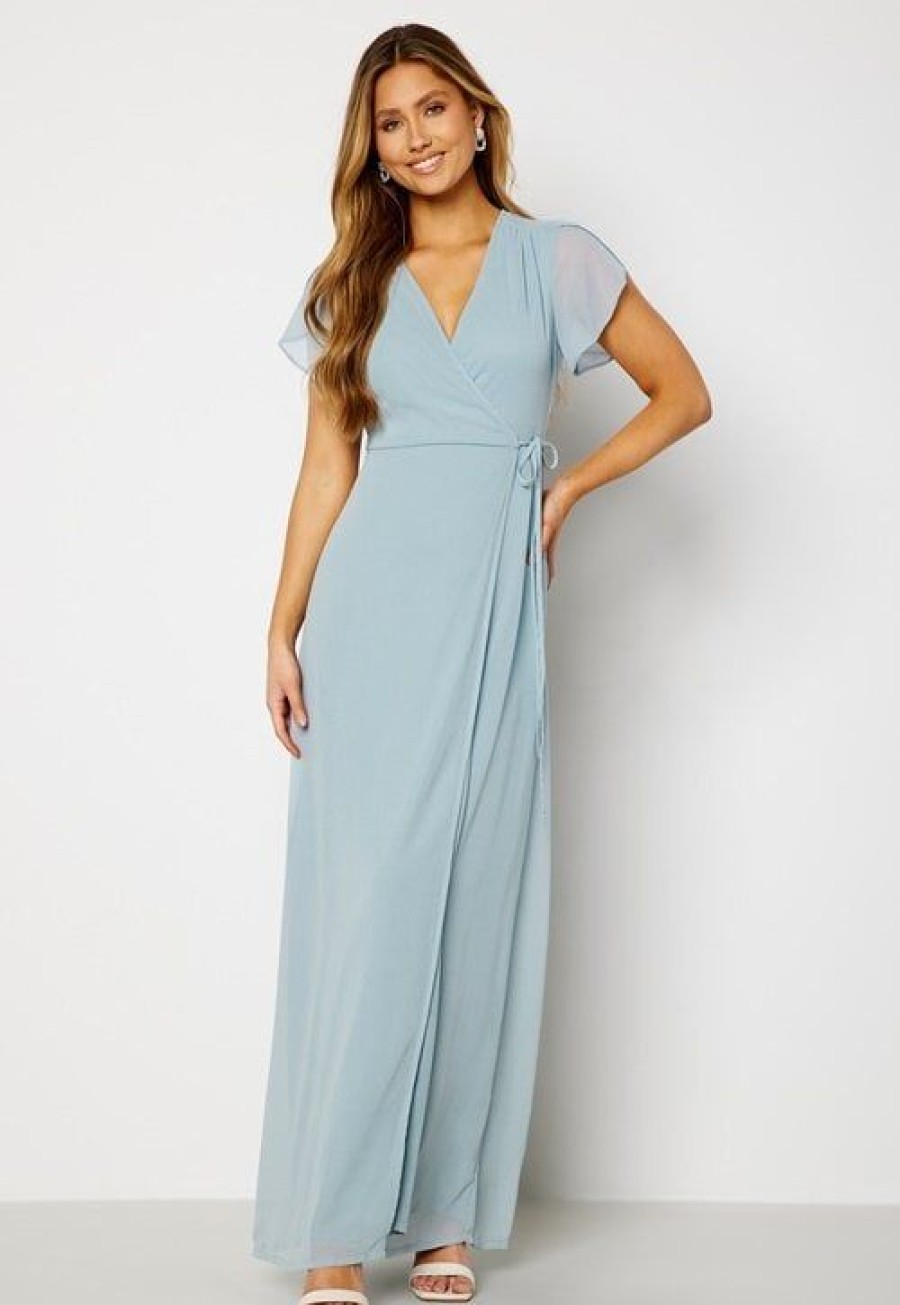 H T Bubbleroom Occasion Morsiusneitojen Mekot | Grienne Wrap Gown