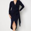 Mekot John Zack Curve | Long Sleeve Wrap Maxi Dress